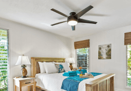 ceiling fan in residential living room