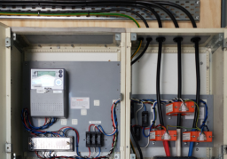 Residential property electrical system being checked for safety compliance